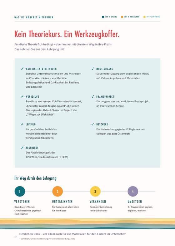 Folder, Seite 3: Was Sie konkret mitnehmen