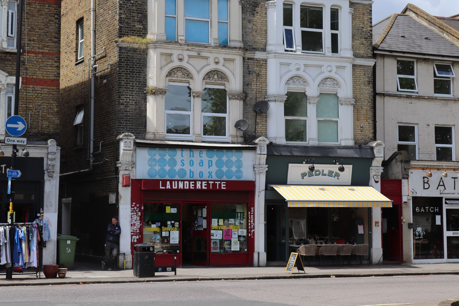 Shop fronts on a London high street