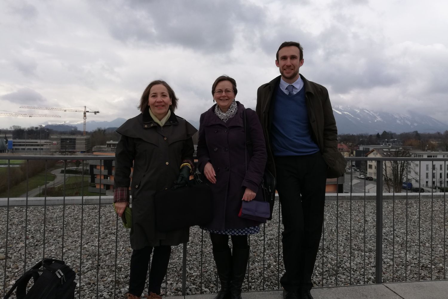 Pam Sammons, Katharine Burn and Roland Bernhard in Salzburg