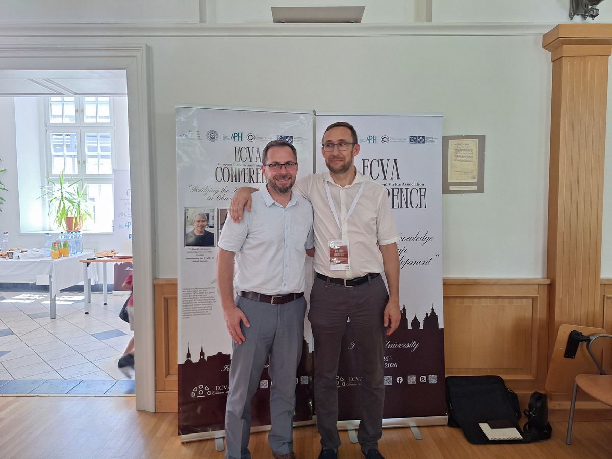 Roland Bernhard with Martin Brestovanský at the ECVA Conference in Trnava, June 2026