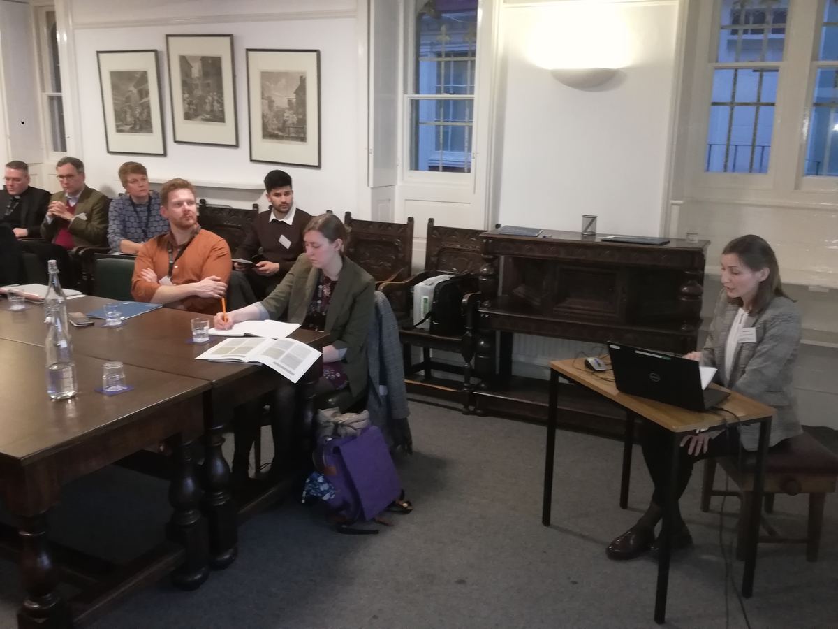 Evelyn Kropfreiter presenting the Austrian TEPACE study at Oriel College, Oxford, January 2023